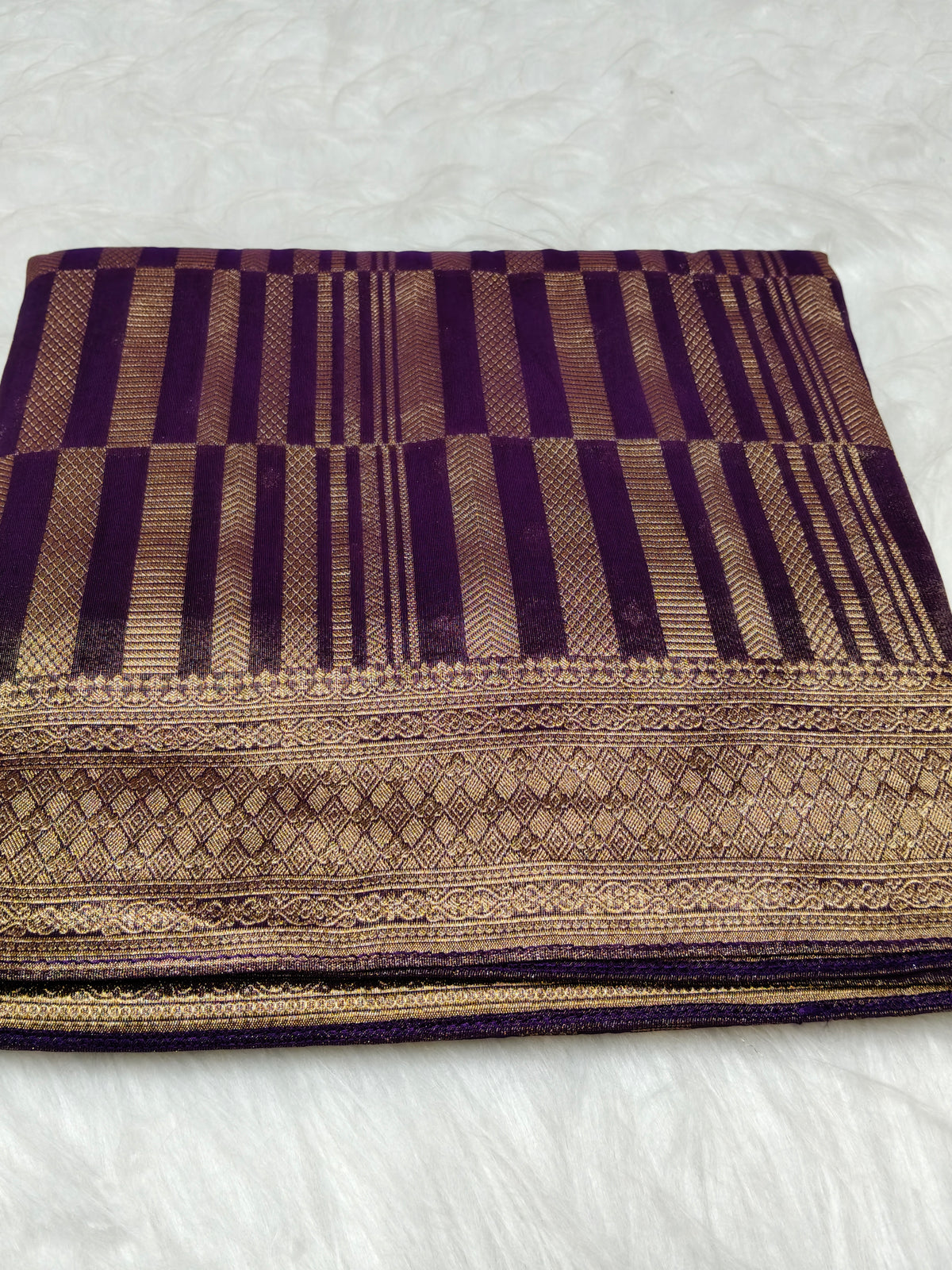 Pure Viscose Soft Tishu Silk Saree Dark Majenta Shade VTS011