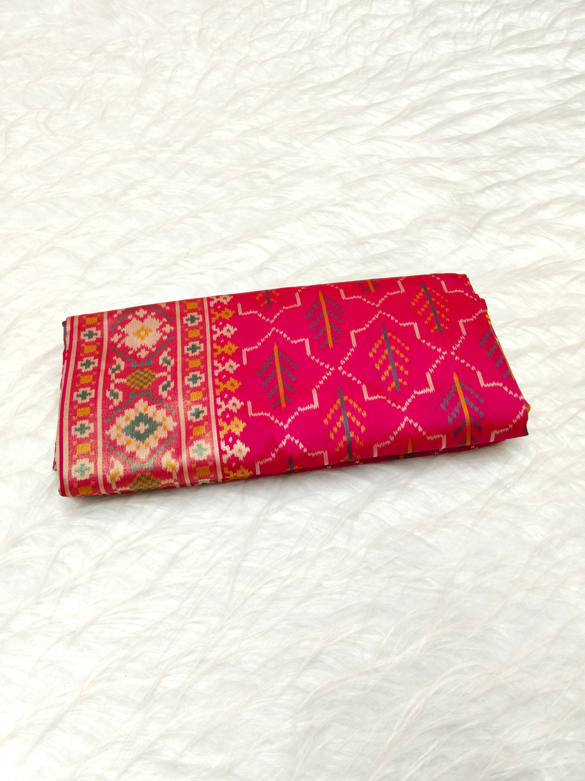Rudraksh Patola saree With Multi Color Mina Red Color Shade RPS003
