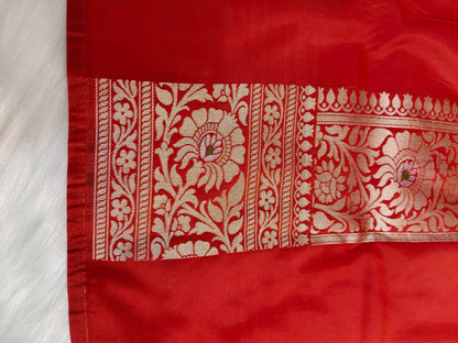 Banarasi Tanchhui Minakari saree Red Shade With Multi Color Mina BTS016