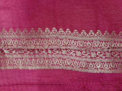 Crepe Banarasi Silk Saree Blush Baby Pink Shade CBS014
