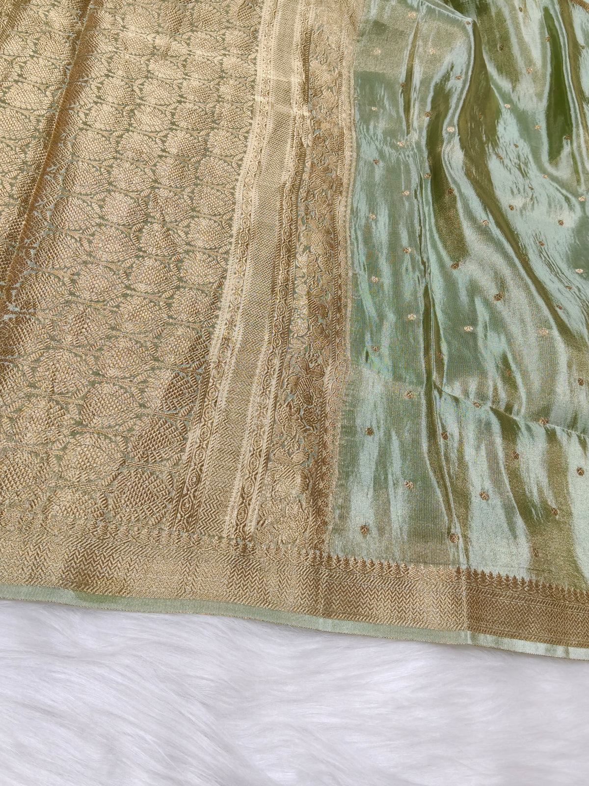 Pure Viscose Soft Tishu Silk Saree