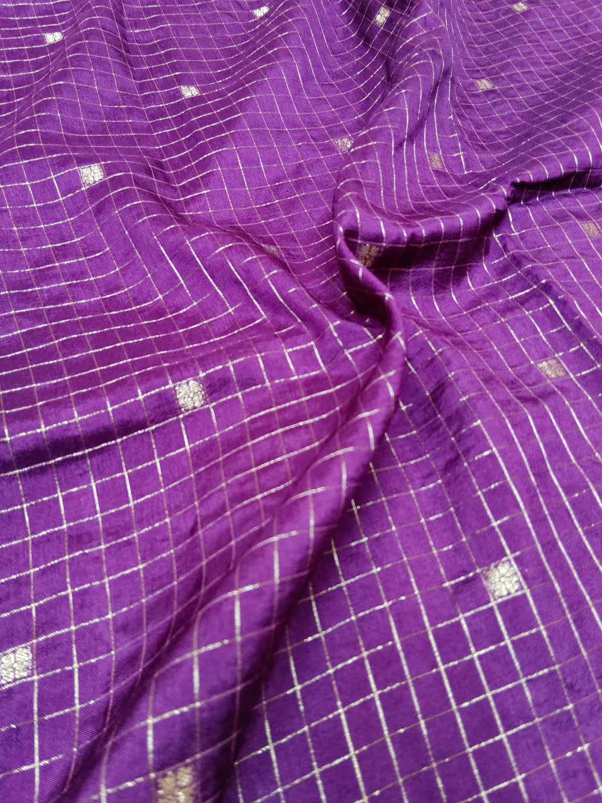 Pure Viscose Soft Silk Saree Purple Shade VSS001