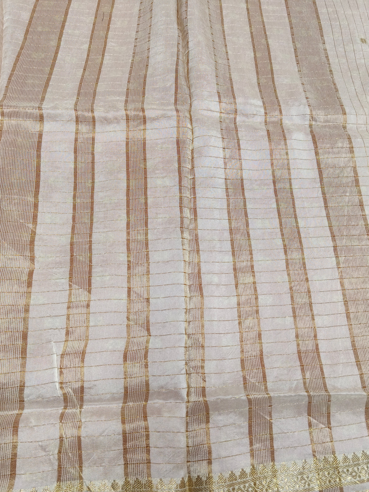 Pure Viscose Soft Silk Saree Off White Shade VSS002