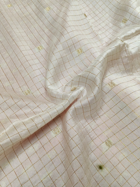 Pure Viscose Soft Silk Saree Off White Shade VSS002