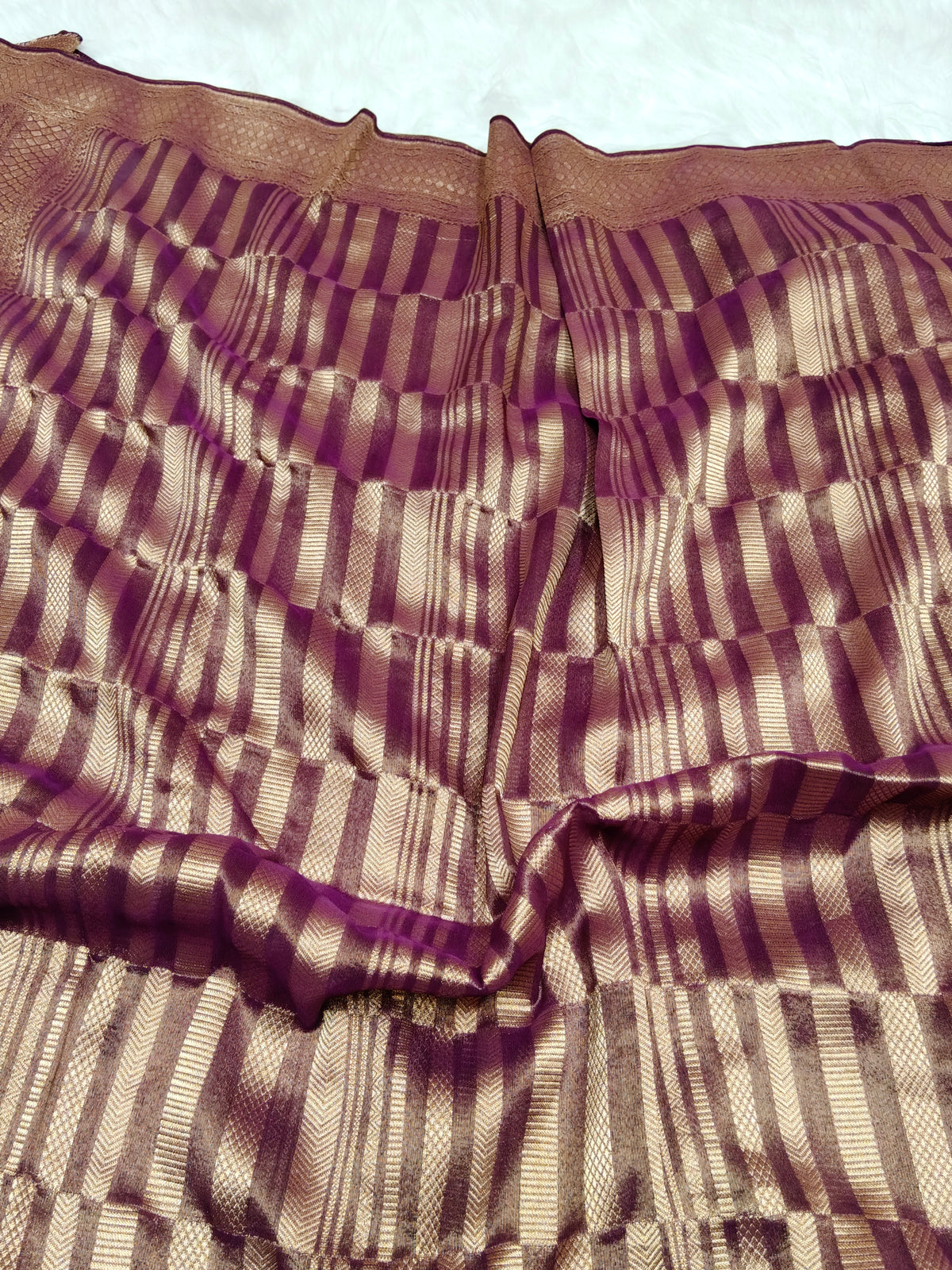 Pure Viscose Soft Tishu Silk Saree Wine Shade VTS009