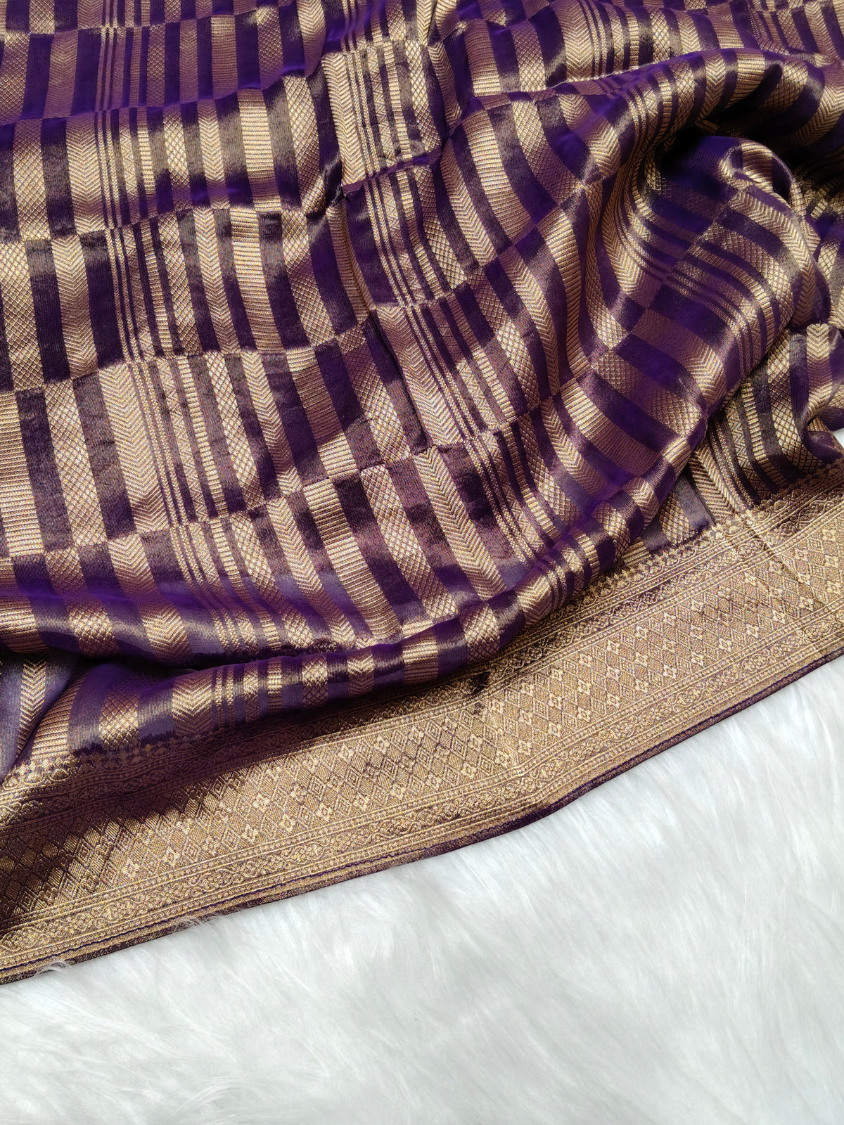 Pure Viscose Soft Tishu Silk Saree Dark Majenta Shade VTS011