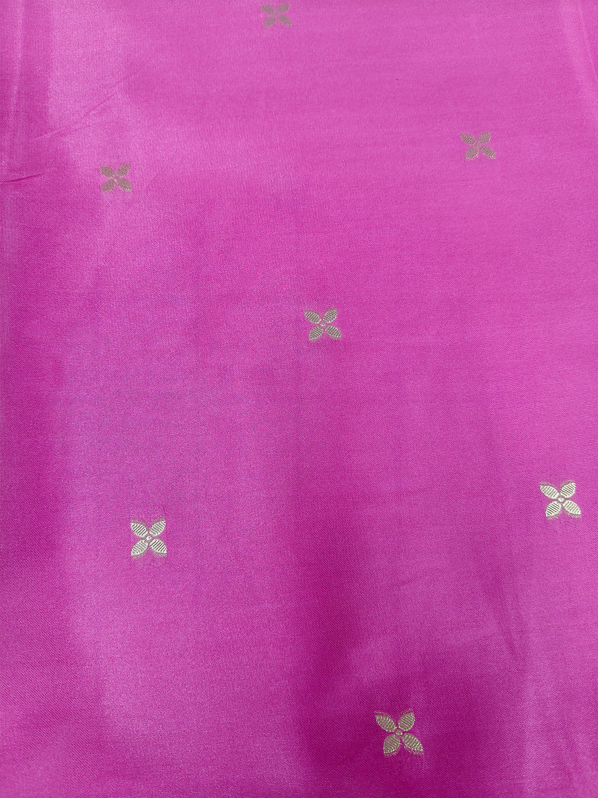 Mashru satin saree Rani color with mina MSS006