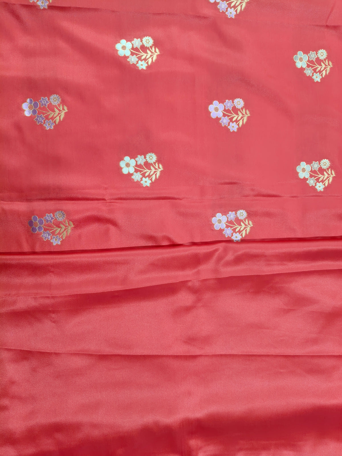 Mashru satin saree red color MSS0011