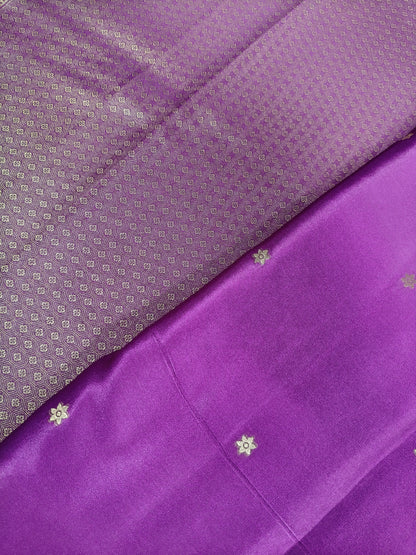 Mashru satin saree purple color MSS0012