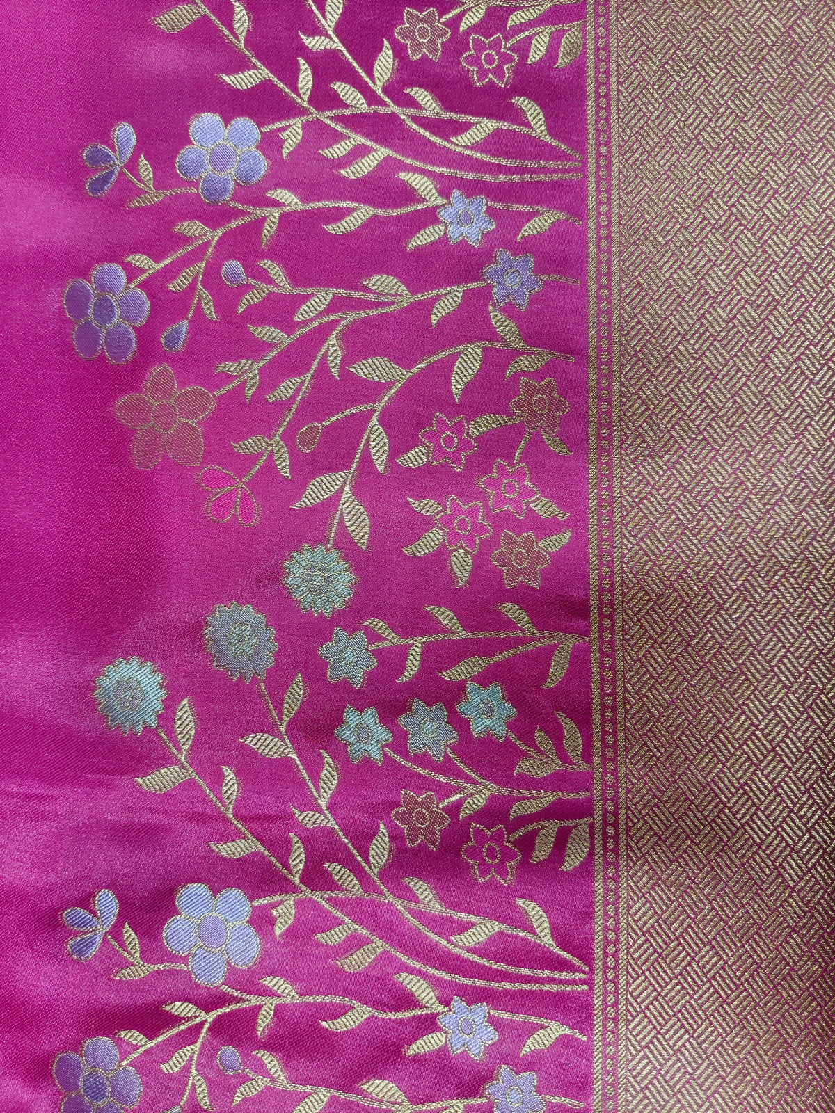 Mashru satin saree Rani color MSS0013