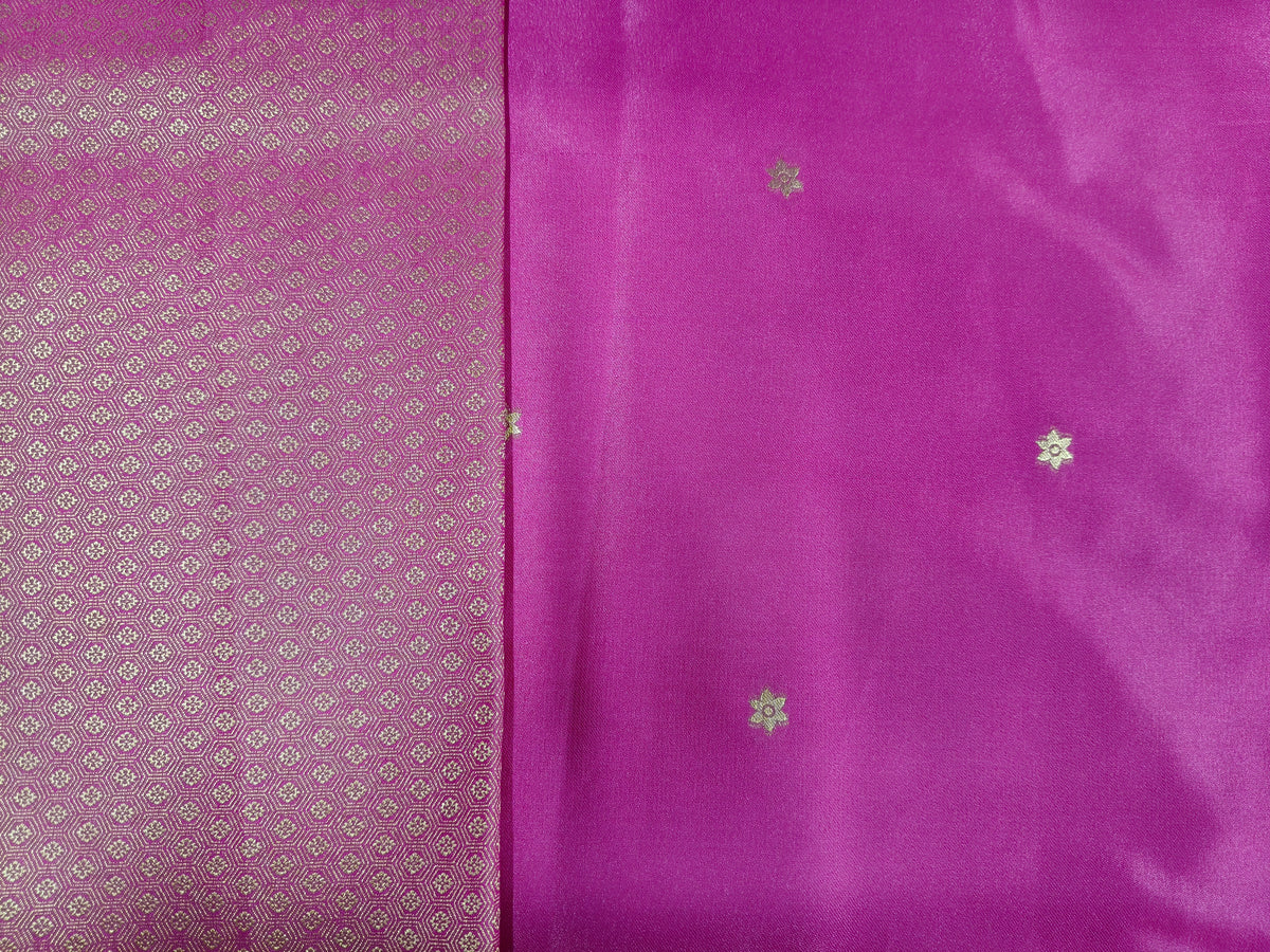 Mashru satin saree Rani color MSS0013