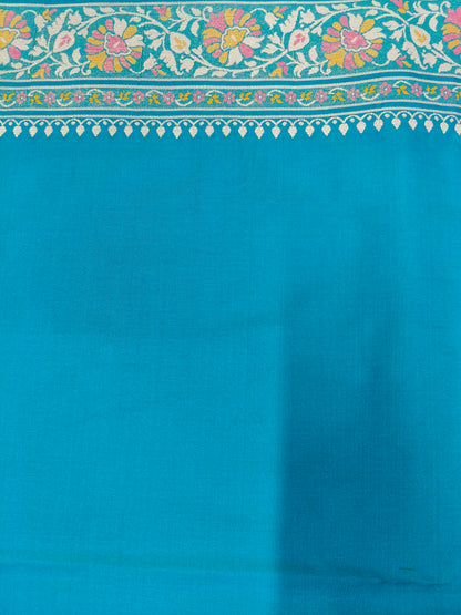Rudraksh patola saree Teal blue color RPS005
