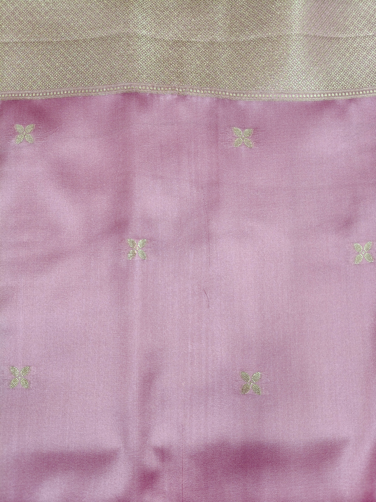 Mashru satin saree gajari color with meena MSS005