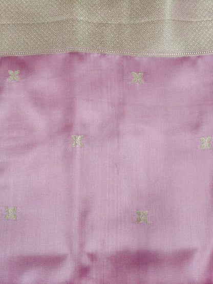 Mashru satin saree gajari color with meena MSS005
