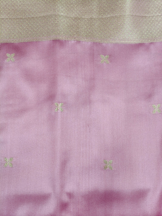 Mashru satin saree gajari color with meena MSS005
