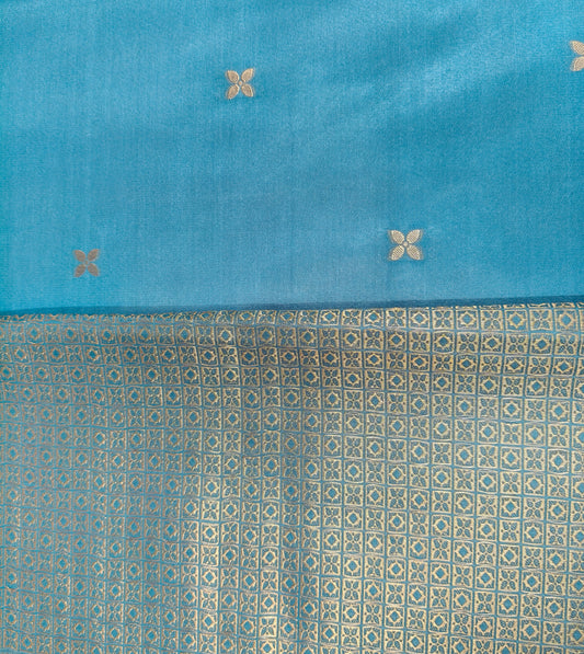 Mashru satin saree peacock green color with mina MSS0010