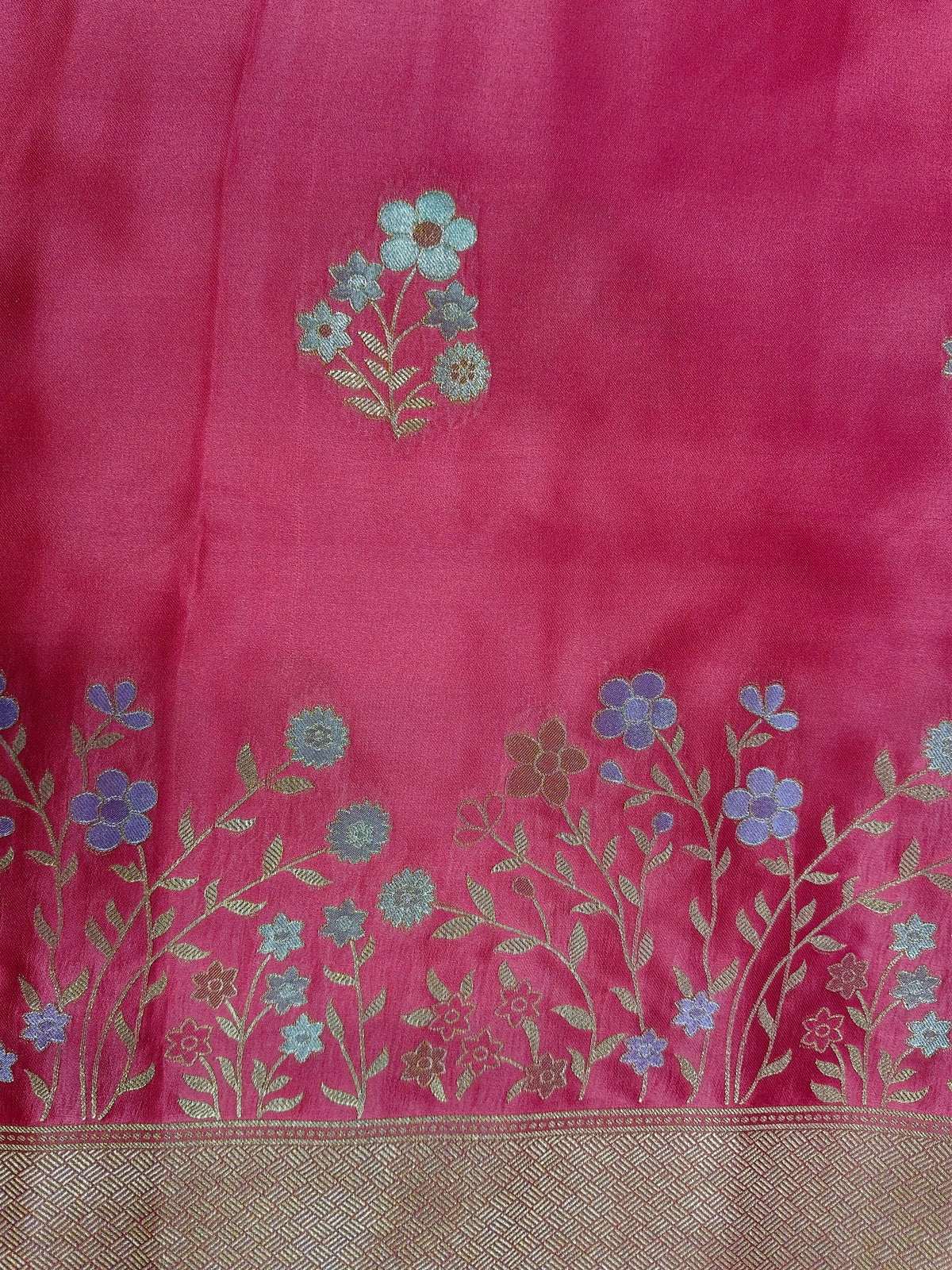 Mashru satin saree red color MSS0011