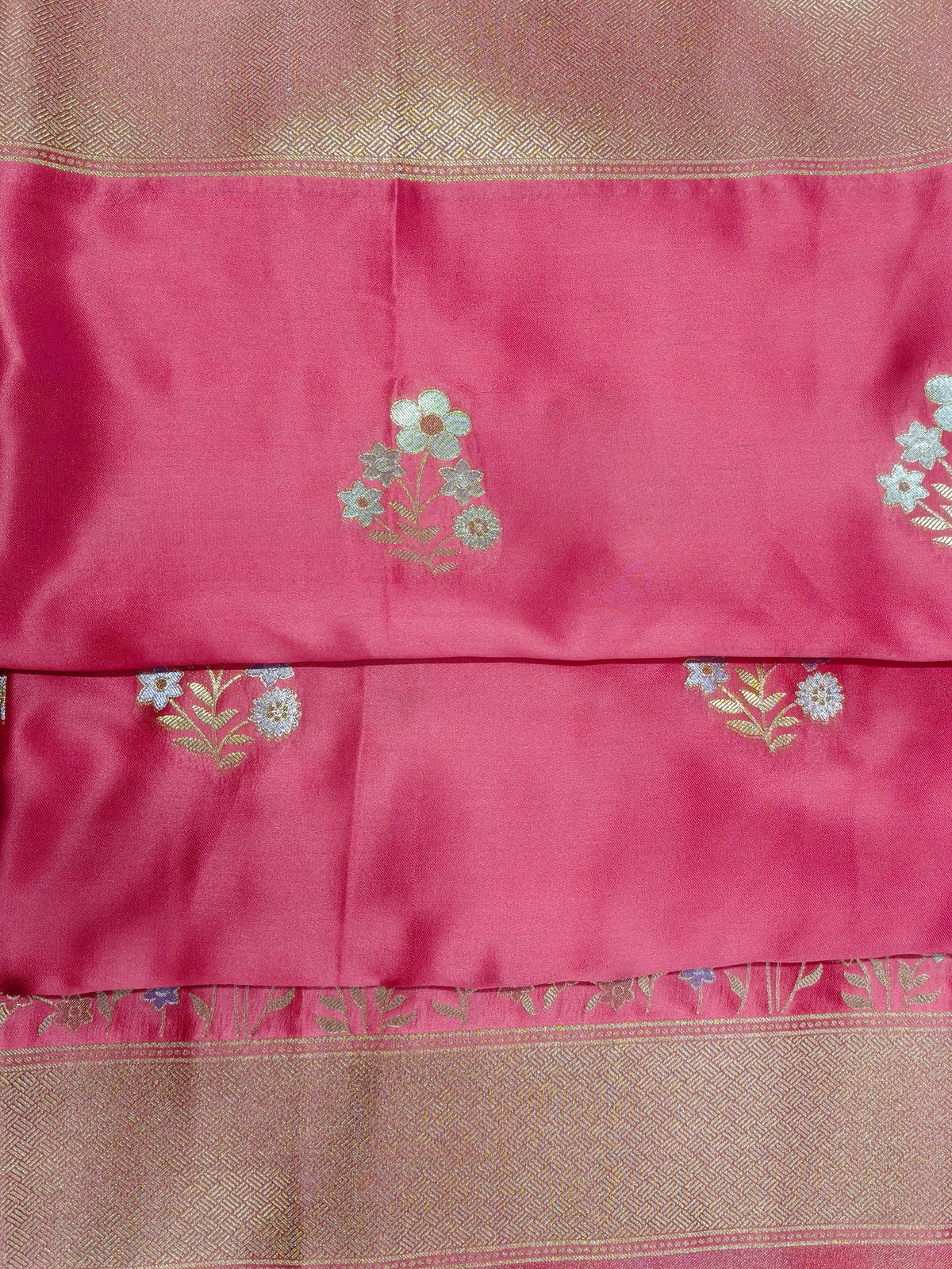 Mashru satin saree red color MSS0011