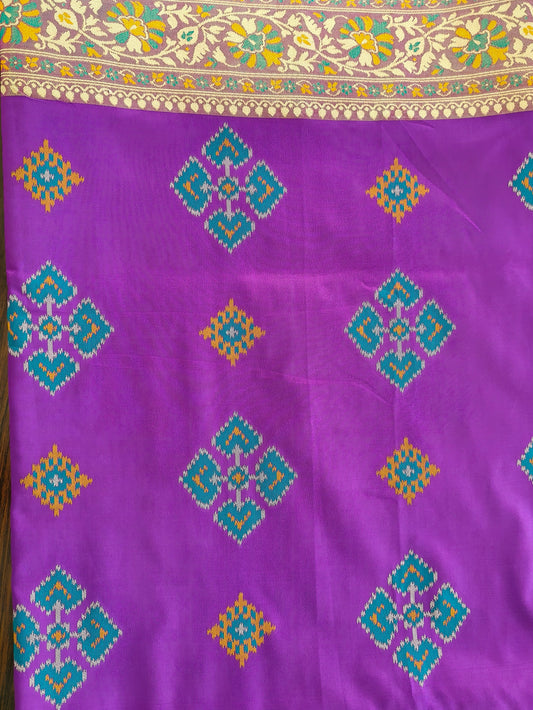 Rudraksh patola saree purple shade color RPS006